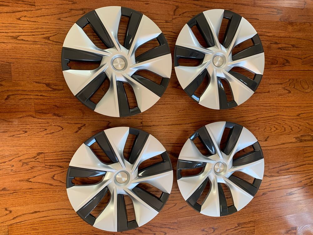 OEM Tesla Model Y 19-20" Wheel Cover Gemini 1044235-00-B | Set of 4